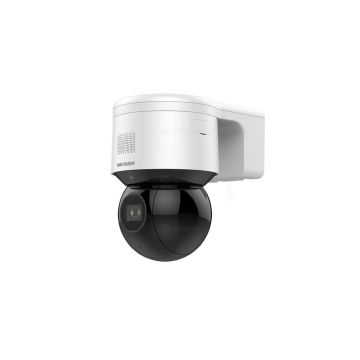 Camera supraveghere wireless IP WiFi Mini Speed Dome PTZ Hikvision DS-2DE3A404IWDEWS6, 4 MP, IR 50 m, lumina alba 6 m, 2.8 - 12 mm, motorizat, slot card, microfon, PoE, 16x