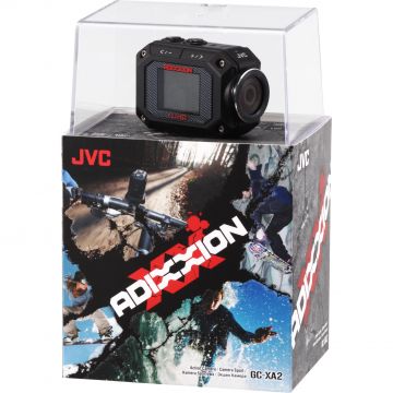 Camera Video Sport JVC Adixxion Quad-Proof GC-XA2BE, Full HD, Wi-Fi, Negru