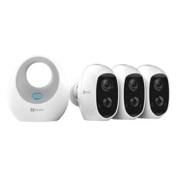 Sistem de supraveghere WiFi EZVIZ CS-W2D-B3-EUP, 2 MP, IR 7.5 m, 2.2 mm, PIR