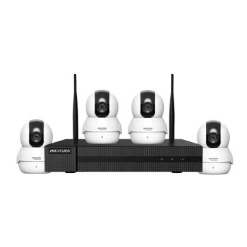 Sistem supraveghere interior IP WiFi Hikvision HW-4C2MP-10M, 4 camere, 2 MP, IR 10 m, 2.0 mm