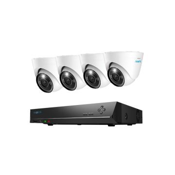 Sistem supraveghere IP exterior Reolink RLK8-1200D4-A, 4 camere, 12 MP, IR 30 m, 2.8 mm, microfon, HDD 2 TB