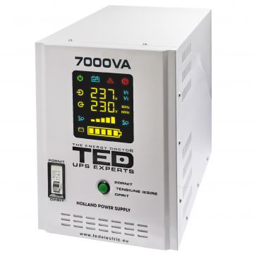 UPS 7000VA/5000W runtime extins utilizeaza patru acumulatori (neinclusi) TED UPS Expert TED001696 UPS 7000VA/5000W runtime extins utilizeaza patru acumulatori (neinclusi) TED UPS Expert TED001696