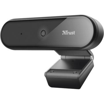 Webcam Trust Tyro, Full HD 1080p, Microfon, Tripod inclus, Negru